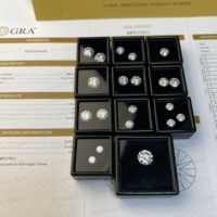Diamants Moissanite de Qualité Supérieure, Couleur D, Pureté VVS, Coupe Ronde, 1 Carat, Blanc, Rose, Jaune, Vert, Bleu, Violet, Noir, Moissanites en Vrac