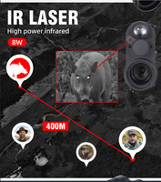 HENBAKER NV710S Appareil de vision nocturne Monoculaire de vision nocturne Infrarouge Lunette de vision nocturne Chasse Caméra de surveillance de sentier Googles NV Cam X
