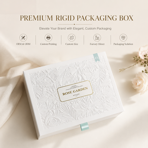 Caja de Cartón Corrugado de Alta Calidad con Cierre Magnético, Impresión de Logotipo Personalizado FX, Acabado en Relieve, para Jabón, Cosméticos, Perfume, Brillo Labial - Product Image 1