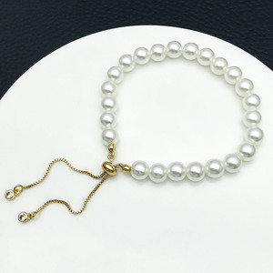 <b>Copper</b> Plated Gold White Gold Thick Silver Chain Zircon Pull Out <b>Bracelet</b> Necklace Pendant DIY Jewelry Accessories - Product Image 2