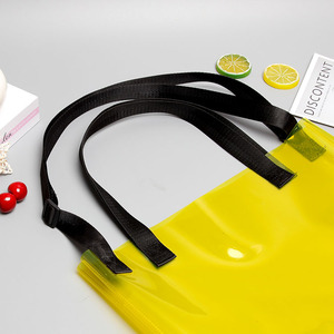 Tas belanja bahu mode PVC tahan lama warna-warni 2025 TPU bening kustom tas kantong Tote pegangan penyimpanan kapasitas besar - Product Image 6