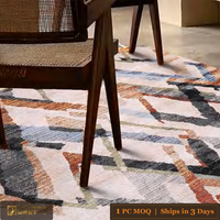 Tapis turc LandScopeTech, tapis mural oriental moderne de style persan Dunhuang, tapis Wilton tissé à la machine, pour la maison, le salon, prêt à être expédié