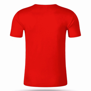 Expédition rapide, personnalisez votre propre logo, t-shirt de sport à manches courtes en tissu respirant et à séchage rapide pour hommes, t-shirt de sport en maille respirante pour la salle de sport - Product Image 3