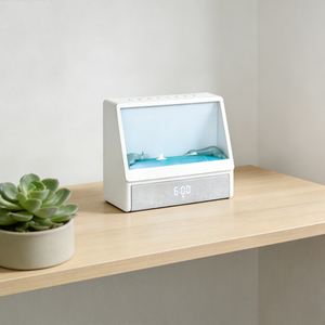 Réveil intelligent infrarouge avec télécommande, simulateur d'aube et <span class=keywords><strong>de</strong></span> coucher <span class=keywords><strong>de</strong></span> soleil, haut-parleur Bluetooth à bruit blanc, aide au sommeil, idéal comme cadeau - Product Image 1