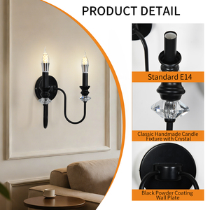Classic Design <b>Wall</b> <b>Sconce</b> Living Room Corridor Stairs Hotel Metal Indoor Decor Light Interior - Product Image 3