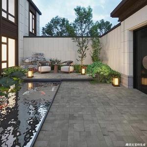 Nanyang hiện đại cổ điển đất sét gạch đỏ gạch rắn chống trượt chống đóng băng gạch mộc mạc cho Homestay biệt thự sân sử dụng ngoài trời - Product Image 2