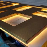 DakeSign OEM ODM Enseignes lumineuses 3D LED personnalisées pour la publicité et la décoration des bars de restauration rapide, conception gratuite, matériaux personnalisés, panneau publicitaire