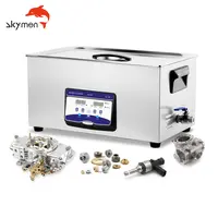 Skymen 22L ottica di grande capacità attrezzatura da laboratorio 40KHz pittura ad olio ricambi auto macchina per la pulizia pulitore ad ultrasuoni motore in ottone