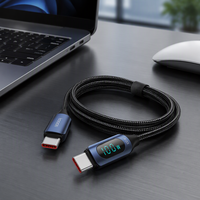 Kabel Data Type-C Toocki Wide Compatible 100W PD dengan Layar Digital untuk Laptop dan Ponsel Xiaomi