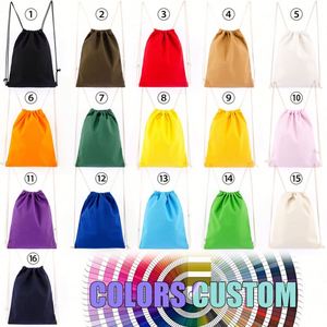 Sac à dos promotionnel en coton écologique personnalisé avec logo, idéal pour le sport et les cadeaux, vente en gros - Product Image 4