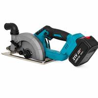 Scie circulaire sans fil 21V à moteur sans balais au lithium-ion, lame de 135 mm, 2260W, usage industriel et bricolage pour la coupe de pierre, bois, métal et briques
