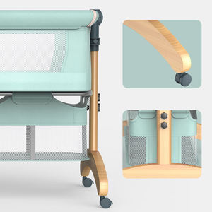 Cuna de Madera Multifuncional para Bebés OEM/ODM / Cuna de Diseño Moderno para Colocar Junto a la Cama / Cuna Mecedora para Bebés - Product Image 3