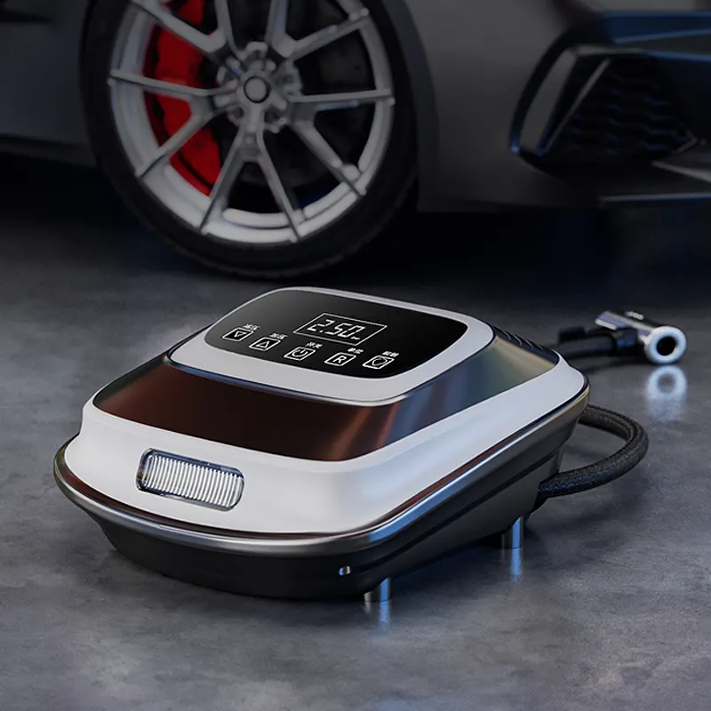 자동차 타이어 팽창을위한 압력 Gau 12V 강력한 파워 ABS 공기 펌프가있는 휴대용 디지털 타이어 팽창기