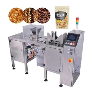 Automatische vorgefertigte Beutel Trauben Pip Kakaobohnen Packmaschine Staubsauger und Stickstoff-Abfüllmaschine