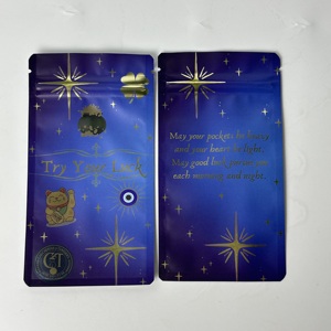 Digital Printing Zip Lock Pouch Candy <b>Sweet</b> Treats Resealable with Metallic Effect Smell Proof <b>Packaging</b> Bag - Product Image 2