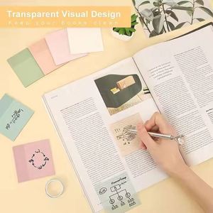 Custom Durable Self-Adhesive Sticky <b>Note</b> <b>Book</b> Set Back-to-School PET Office Finishing Stationery - Product Image 3