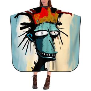 Cape de coiffure personnalisée en polyester pour adultes, usage en salon de coiffure - Product Image 4