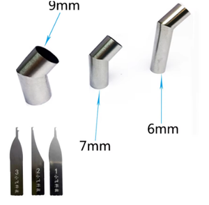 Adaptateur de buse incurvé à 45 degrés pour pistolet à Air chaud Quick 861DW 856 <span class=keywords><strong>AX</strong></span> 731 avec lame de fil volant CPU - Product Image 2