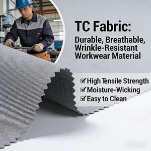 Prix usine TC 65/35 sergé forage tissu pour <span class=keywords><strong>pantalon</strong></span> 65 polyester 35 coton mélange hommes chinos infirmière uniforme vêtements de travail tissu - Product Image 2