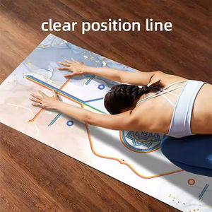 Tapete de Yoga Antideslizante con Estampado Colorido, para Ejercicio y Fitness, con Bolsa de Transporte, Colección de Tapetes de Yoga para Viaje, Accesorios de Pilates - Product Image 4