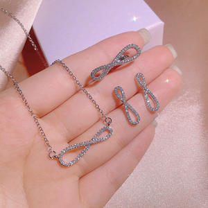 Conjunto de joyas de moda Venta al por mayor Joyería DE BODA Classic 925 Sterling Silver conjunto de joyas de circonia plata 925 - Product Image 4