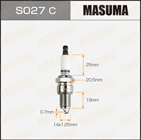 Pièces automobiles MASUMA S027C Bougie d'allumage pour TOYOTA COROLLA 2.0L 1RZ Carburateur CIS 90048-51101-000 98079-55946 0K2A1-18110