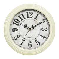 Horloge murale à aiguilles en quartz de style antique à vendre, décoration d'intérieur, plastique rond vintage, salon