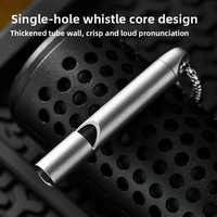 PioneerEDC Nouveauté Sifflet de survie en titane pour le camping et les secours en extérieur, outils EDC, sifflet métallique, porte-clés, sifflet élégant