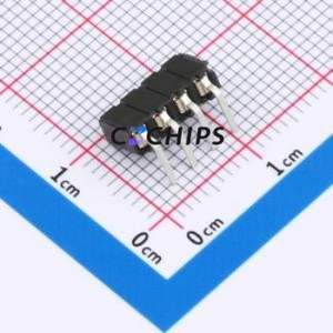 CES-104-02-L-S-RA Pin Socket Bent Lead Through Hole,P=2.54mm Connector 2.54mm Right Angle Insert Single Row 4P - Product Image 2
