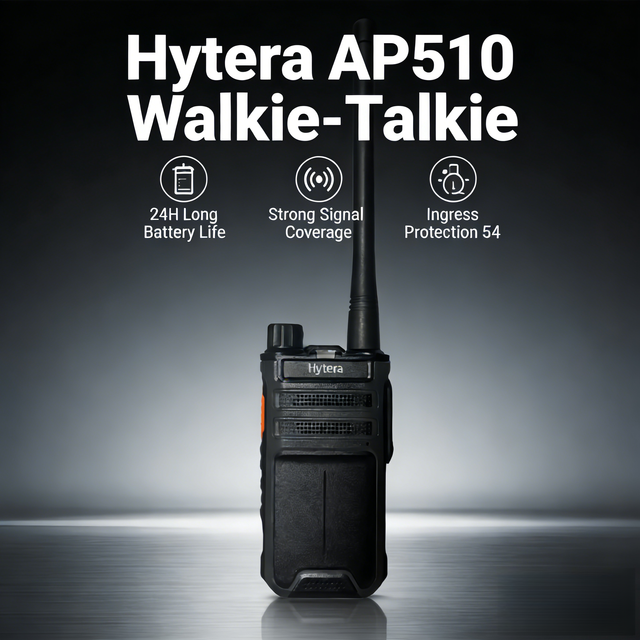 For AP51X Series Digital Two Way Radio Walkie Talkie DMR 5W Output Power IP54/IPX4 Water Resistant 16h Standby Battery for