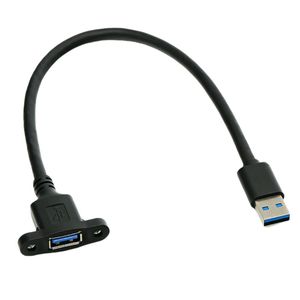 <b>Usb</b> 3.0 Extension <b>Cable</b> Male To Female With Screw Holes For Secure Connection Data Transfer - Product Image 3