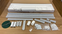 Rideau motorisé intelligent Tuya Zigbee en aluminium blanc avec télécommande, kit DIY pour salon (fonctionnement fluide, réduction du bruit)
