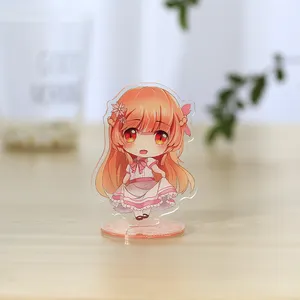 Anime Merchandise High Quality Custom Mak Anime Character Printed Clear Acrylic Stand plastic Standee