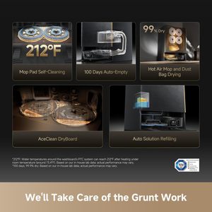 Robot Aspirapolvere Intelligente DREAME Matrix 10 Ultra Globale con Funzione di Pulizia <span class=keywords><strong>e</strong></span> Lavaggio Wireless <span class=keywords><strong>Lavapavimenti</strong></span> ad Alta Temperatura per Casa - Product Image 5