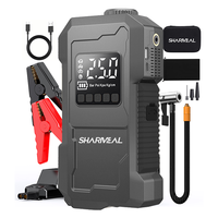 Boîte de démarrage portable 12v 9 en 1, démarreur de saut haute puissance 9000a avec compresseur d'air, gonfleur de pneus pour toutes les voitures essence 14l diesel