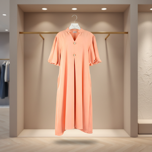 Eleganti Abiti da Sera per Carnagioni Scure, Vestiti Casual in Chiffon con Drappeggio per Forme Più Generose, Disponibili in Stock, Spedizione Rapida verso USA/Africa - Product Image 1