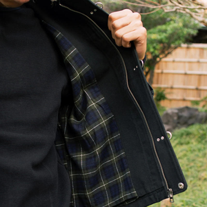 Corduroy Collar Denim Winter Jacket Men Firemen Clasp Bomber Heavyweight Boxy Fit Japanese Vintage Casual <b>Top</b> <b>Coat</b> 100% Cotton - Product Image 6