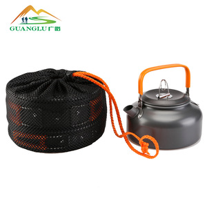 Guanglu Outdoor Cookware Set 3-Piece Portable <b>Camping</b> Pot Teapot Set for 2-3 People - Product Image 4
