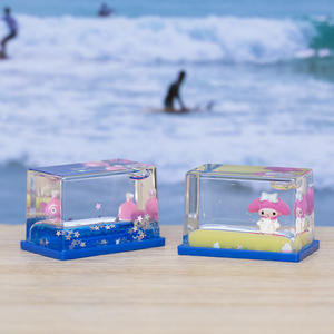 Mignon mini long carré goutte à goutte d'huile sablier petite décoration de bureau pour enfants Kit intérieur parfait petit cadeau - Product Image 2