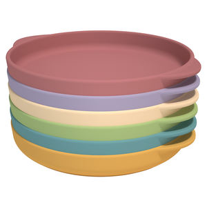 سيليكون دائري مخصص مع كوب شفط قطع غيار أطباق مطاطية سهلة الإمساك بالأطباق لتناول الطعام - Product Image 1