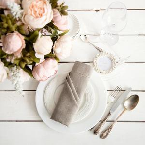 Vente chaude Brodé Logo Personnalisé Blanc <span class=keywords><strong>Table</strong></span> <span class=keywords><strong>De</strong></span> <span class=keywords><strong>Mariage</strong></span> Serviettes En Tissu <span class=keywords><strong>De</strong></span> Coton - Product Image 2