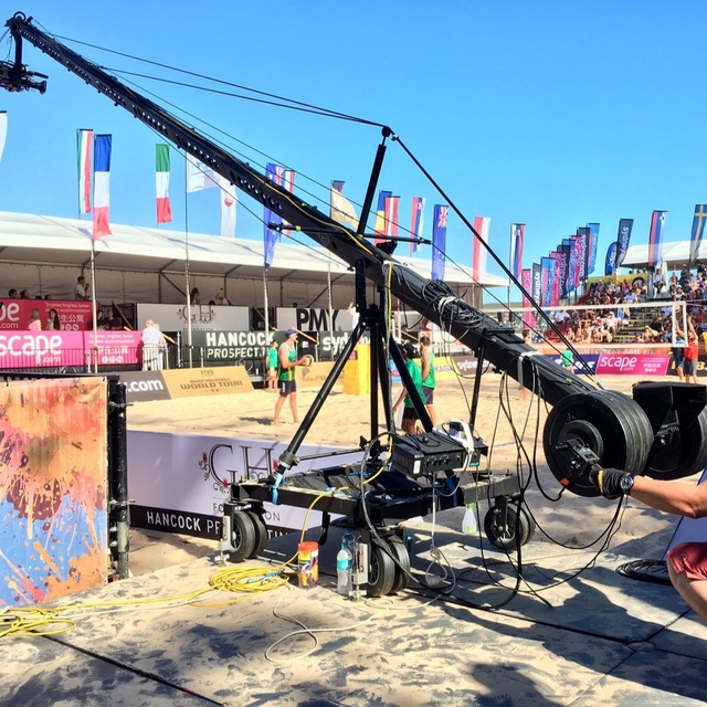 Professional Broadcasting Equipment Radio Video Camera Crane Black 5 Years Andy Jib with Remote Control Full New Aluminum Alloy