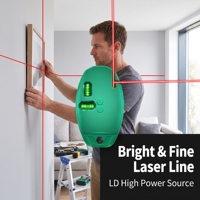 Niveau laser infrarouge rouge/vert à angle droit de 90 degrés, alimenté par batterie rechargeable, outil de marquage pour la rénovation, style souris, pour lignes au sol