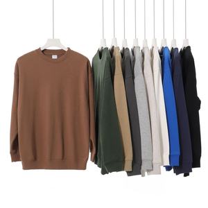 Sweat-shirt rétro en molleton épais 370G pour <span class=keywords><strong>homme</strong></span>, style américain, coupe ample, col rond, collection automne - Product Image 5