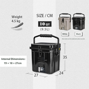 Nevera Portátil con Grifo, Gran Capacidad para Almacenar Alimentos, Tanque de Almacenamiento de Agua Portátil - Product Image 2