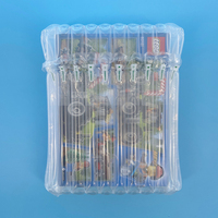 Sac de colonne d'air gonflable antichoc en Stock, enveloppe de colonne d'air, emballage en plastique, sac à bulles pour la protection de la bouteille de vin d'expédition