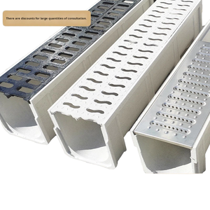 Thiết kế hiện đại Trọng lượng nhẹ thân thiện với môi nhựa nhựa thoát nước Bìa u-rãnh thoát nước ngoài trời kênh nước sân thoát nước - Product Image 2