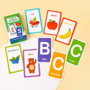 Carte Flash Educative per Bambini con Logo Personalizzato, 26 Alfabeti e 54 Prime Parole, Materiale Durevole per l'Apprendimento Familiare - Product Image 5