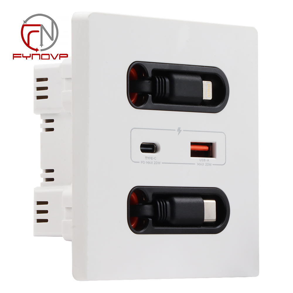 PC Blanc, 1 USB A + C, 1 foudre + 1 câble USB C, 12W