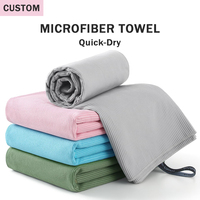 Serviettes de sport en microfibre personnalisées ECO avec logo par sublimation, serviettes de sport portables en microfibre pour la salle de sport et le fitness